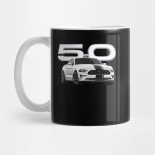 FORD MUSTANG GT WHITE 5.0 V8 Mug